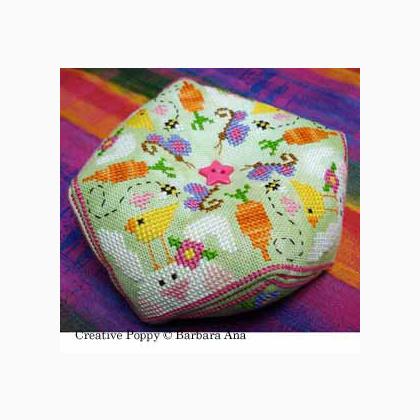 Spring Biscornu by Barbara Ana Designs