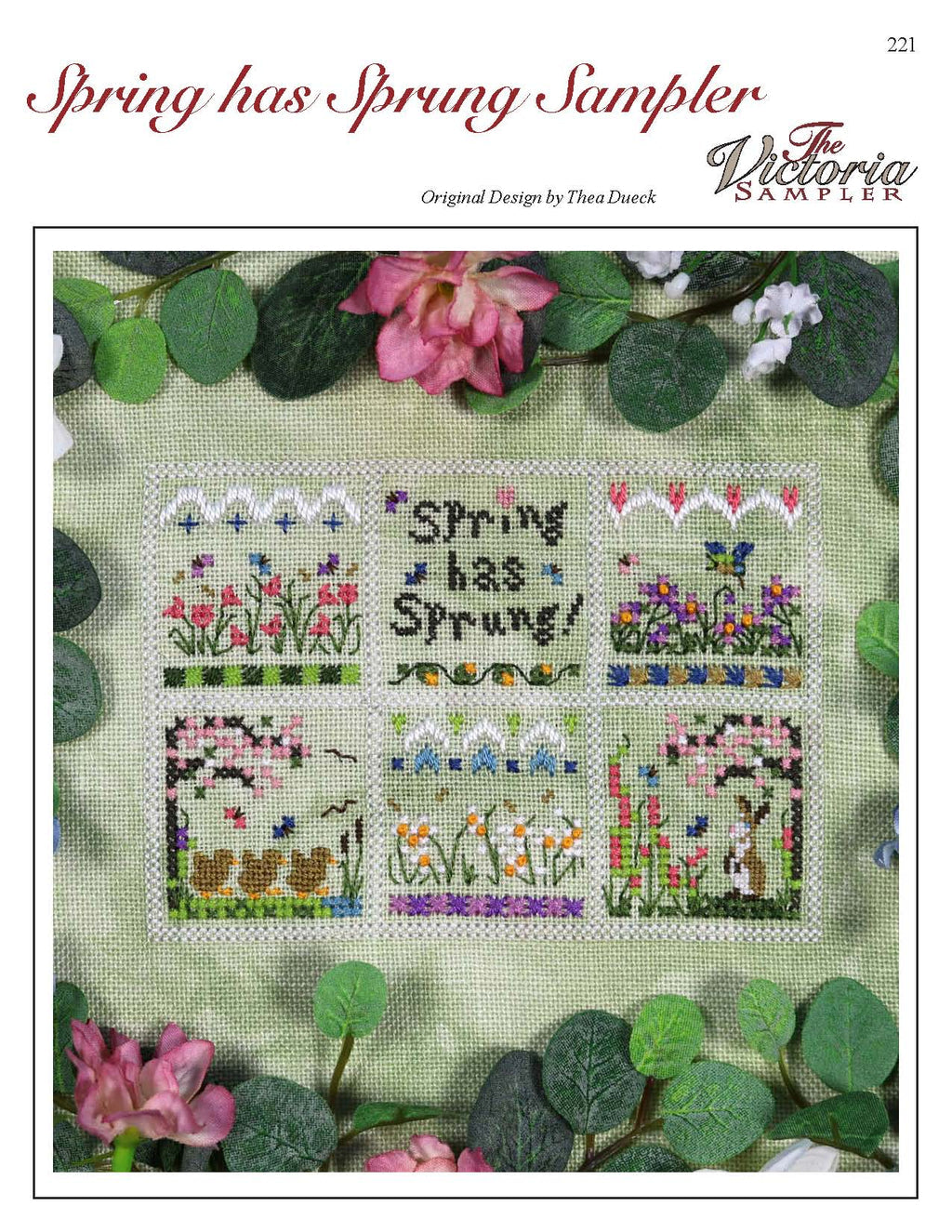 Spring has Sprung Sampler By The Victoria Sampler – HouseOfStitches