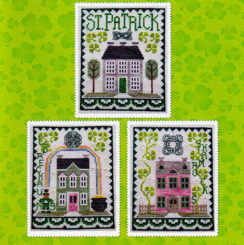 St.Patrick’s House Trio by Waxing Moon Designs