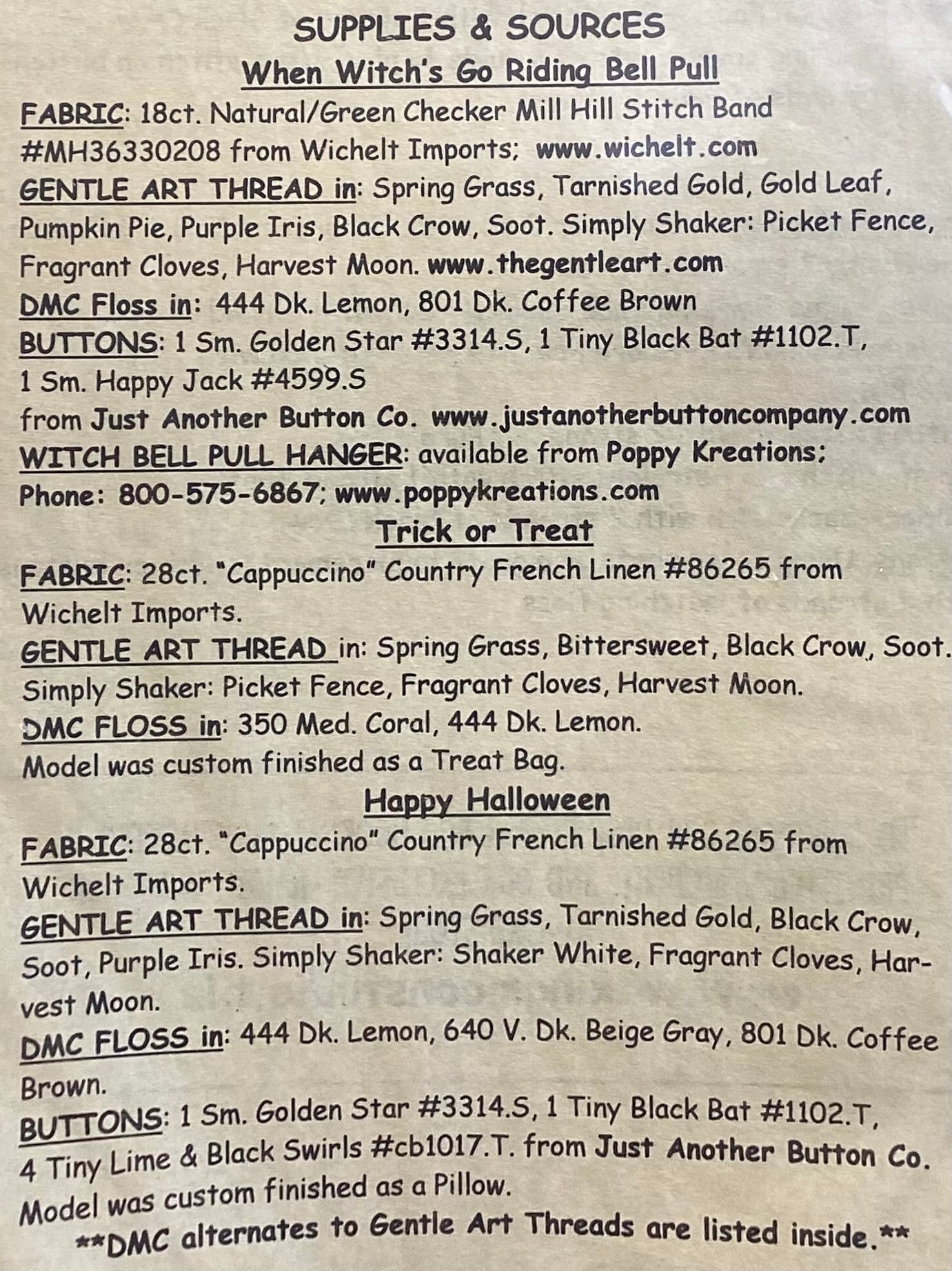 Quick Stitches for Halloween by Waxing Moon Designs