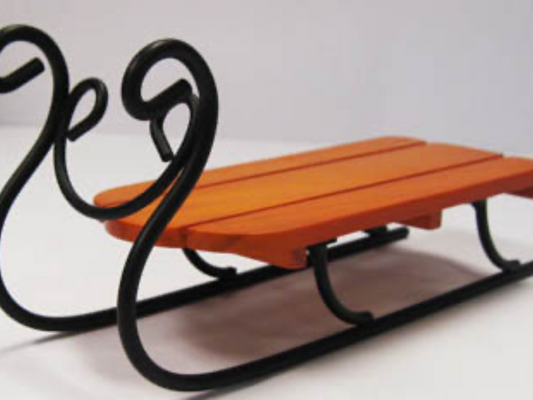 Large Sled Ornament by Foxwood Crossing