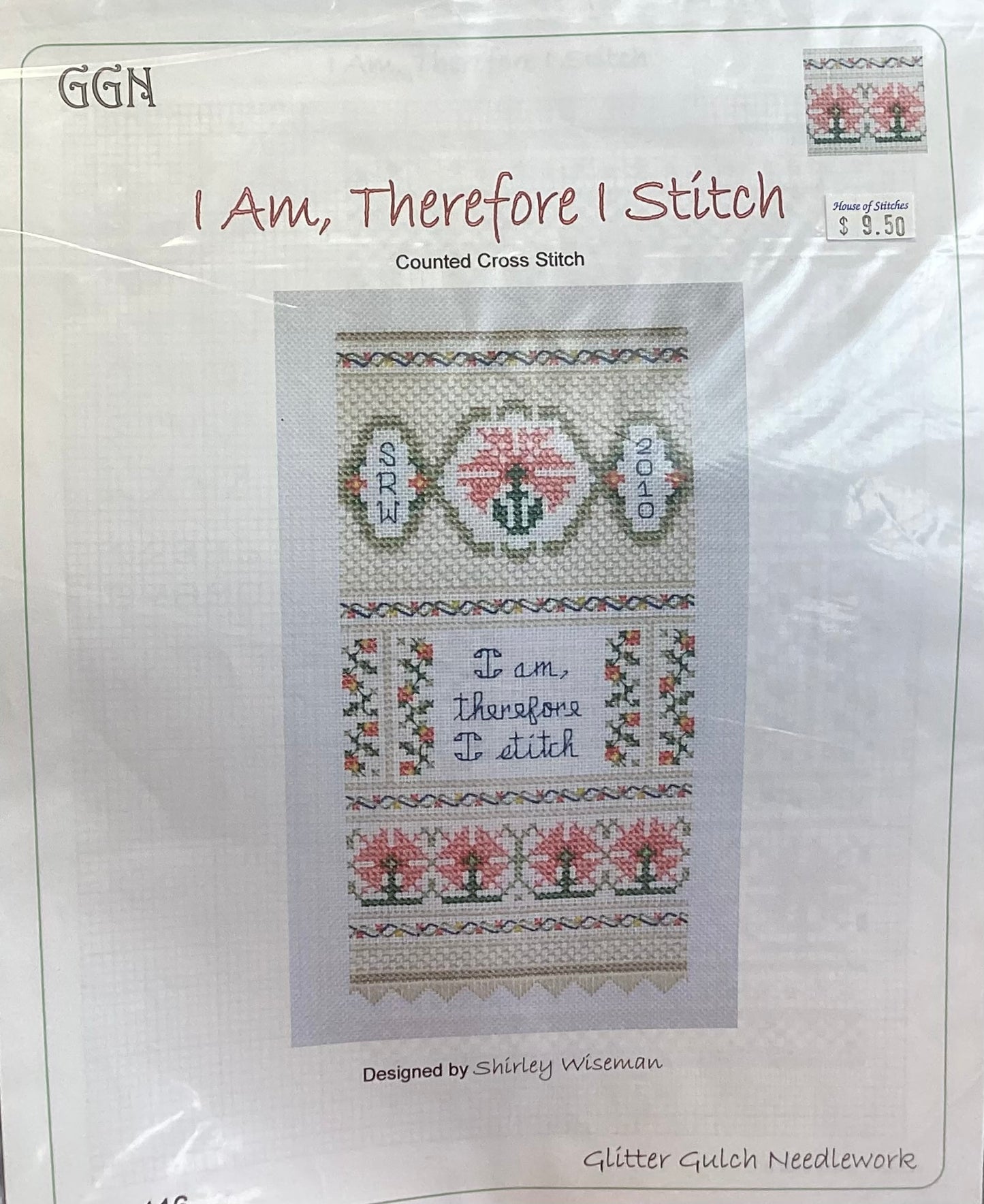 I Am, Therefore I Stitch by Glitter Gulch Needlework