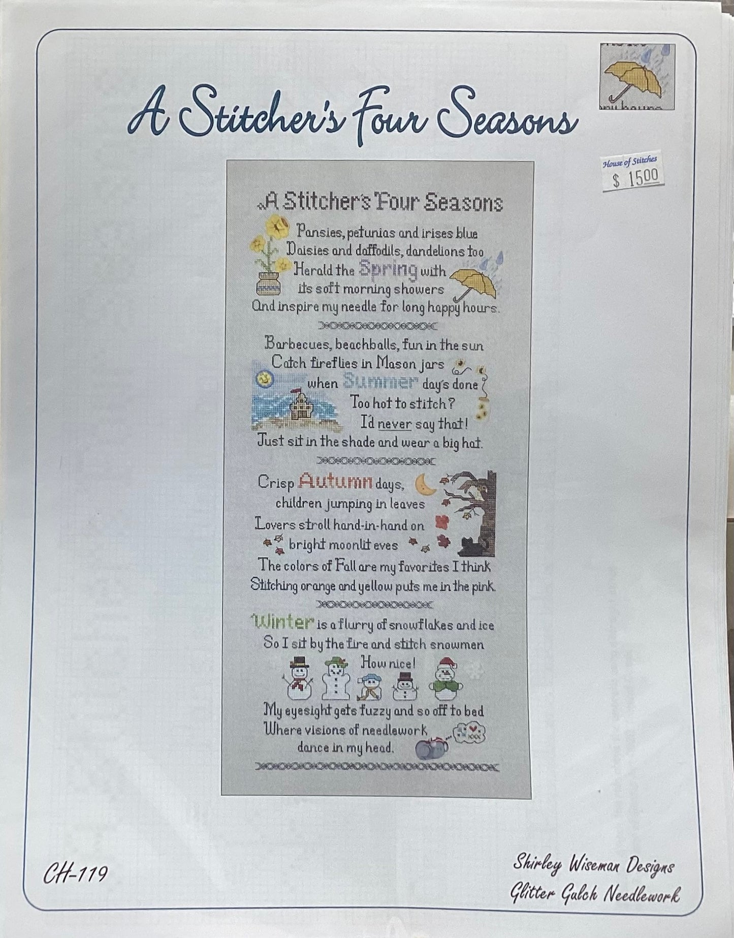 A Stitcher’s Four Seasons by Glitter Gulch Needlework