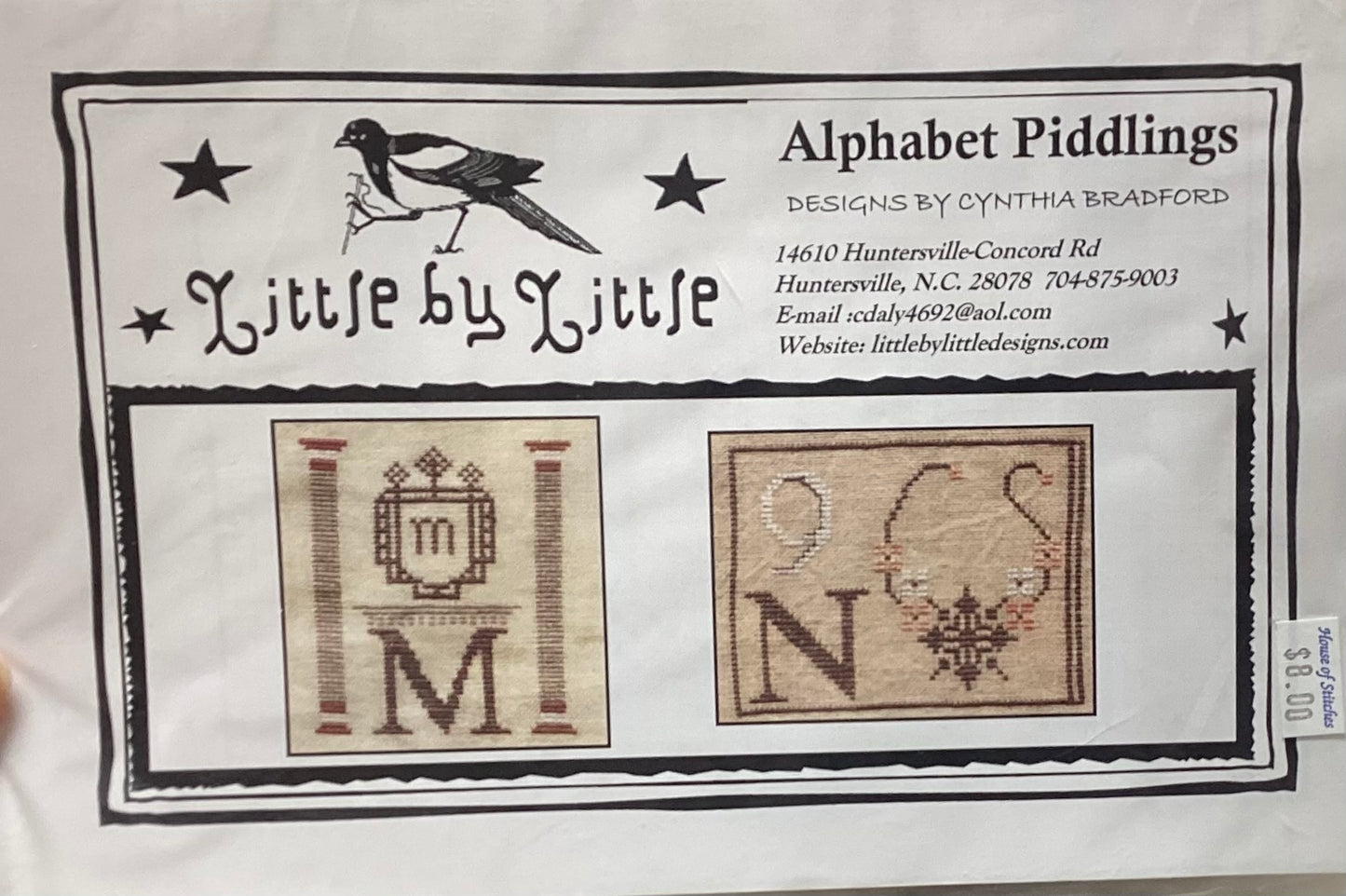 Alphabet Piddlings: M & N by Little By Little Design Company