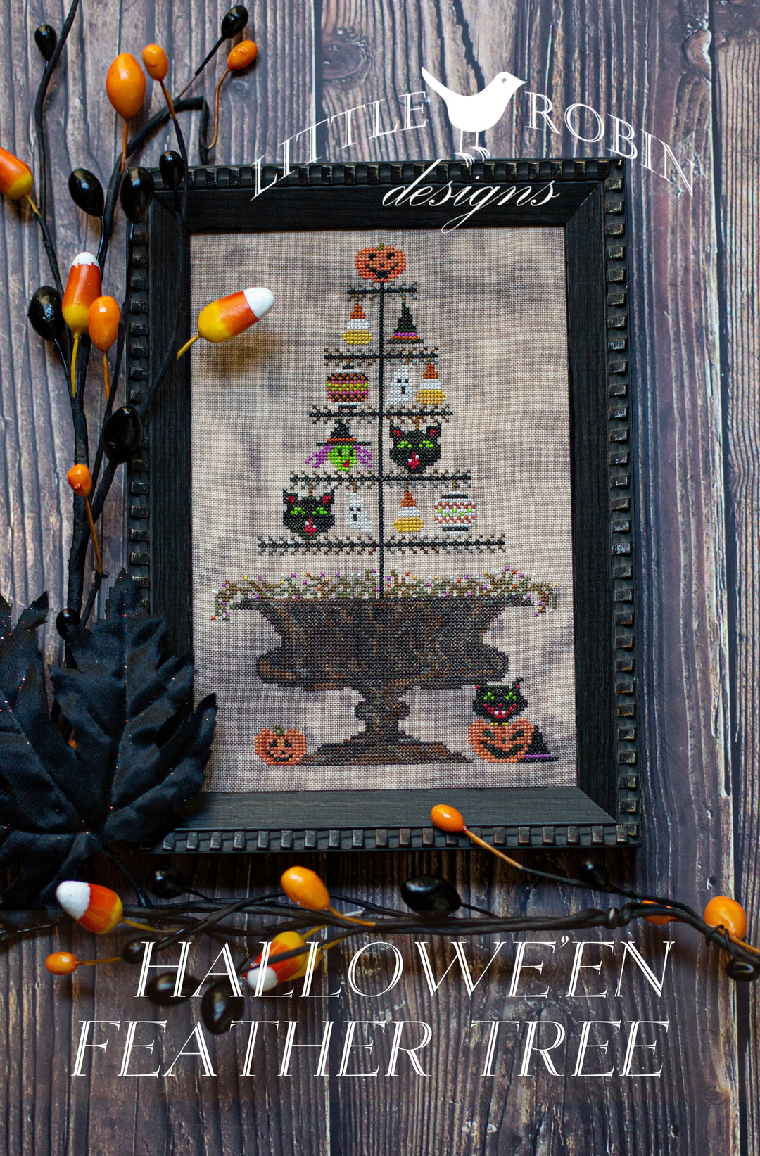 Halloween Feather Tree by Little Robin Designs