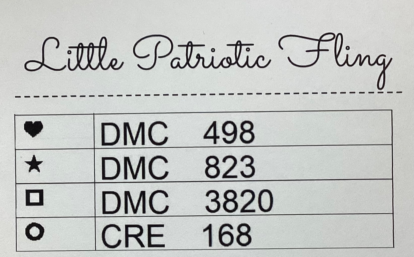 Little Patriotic Fling by Luhu Stitches