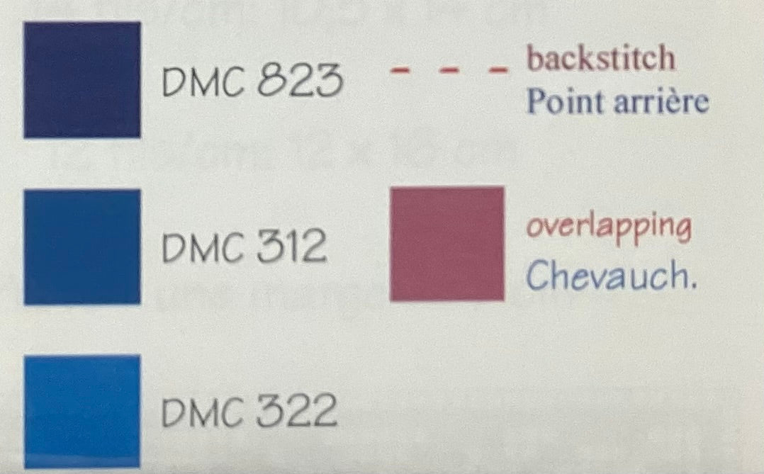 Indigo Bunny & Bird by NeedleArt by Marjorie Massey