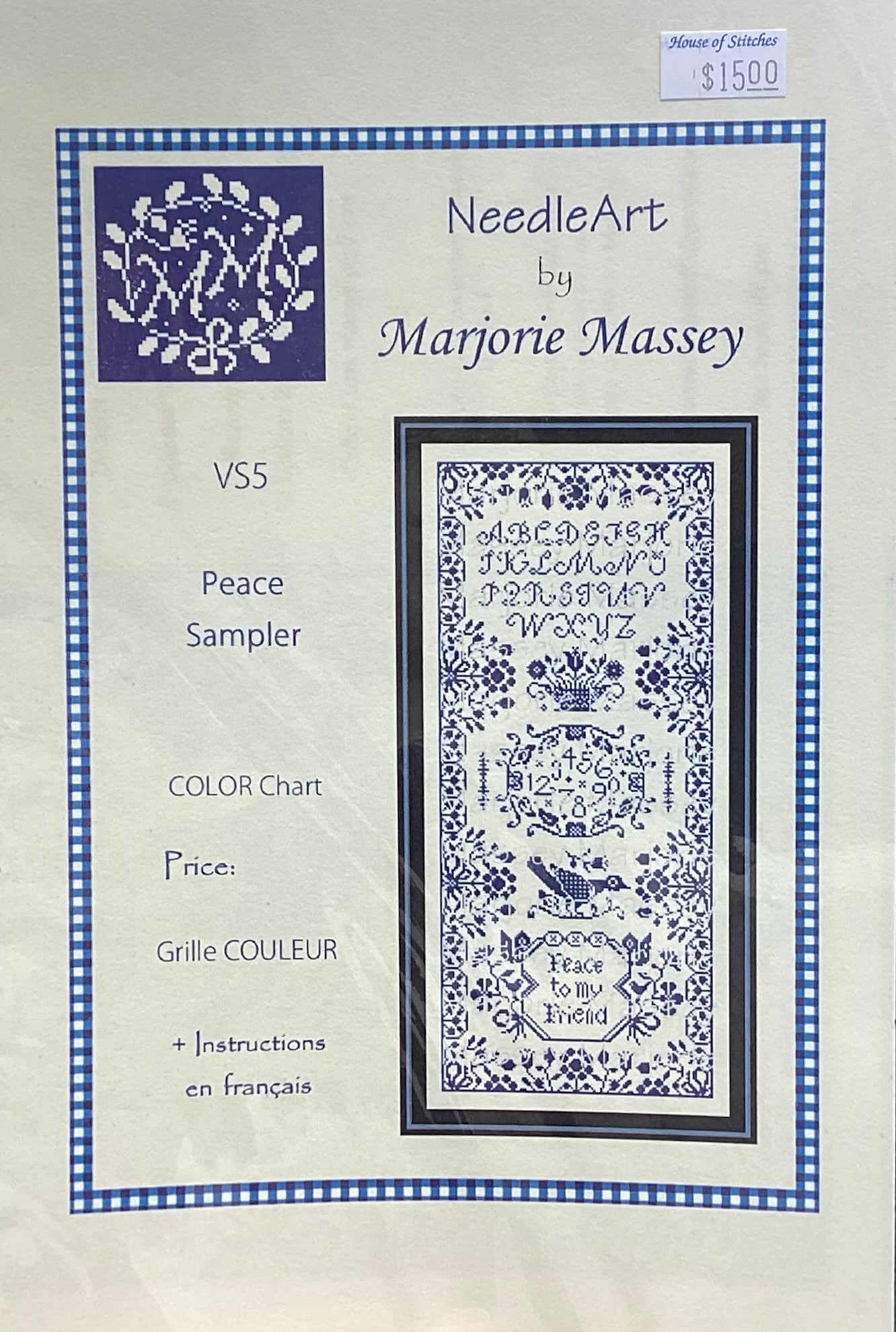 Peace Sampler by NeedleArt by Marjorie Massey