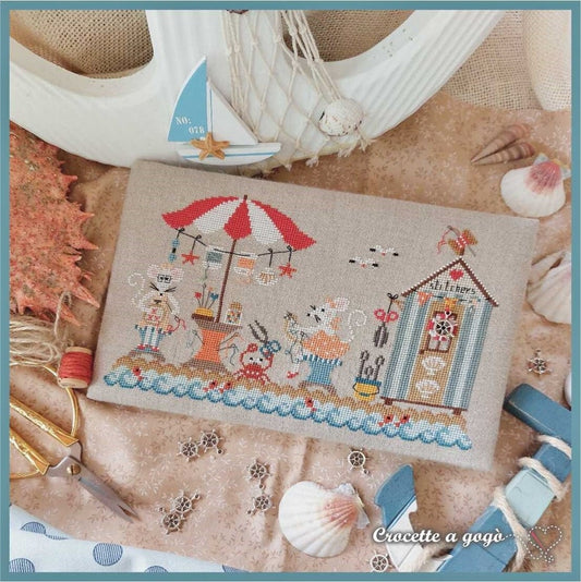 Cross Stitch on the Beach by Crocette a gogò
