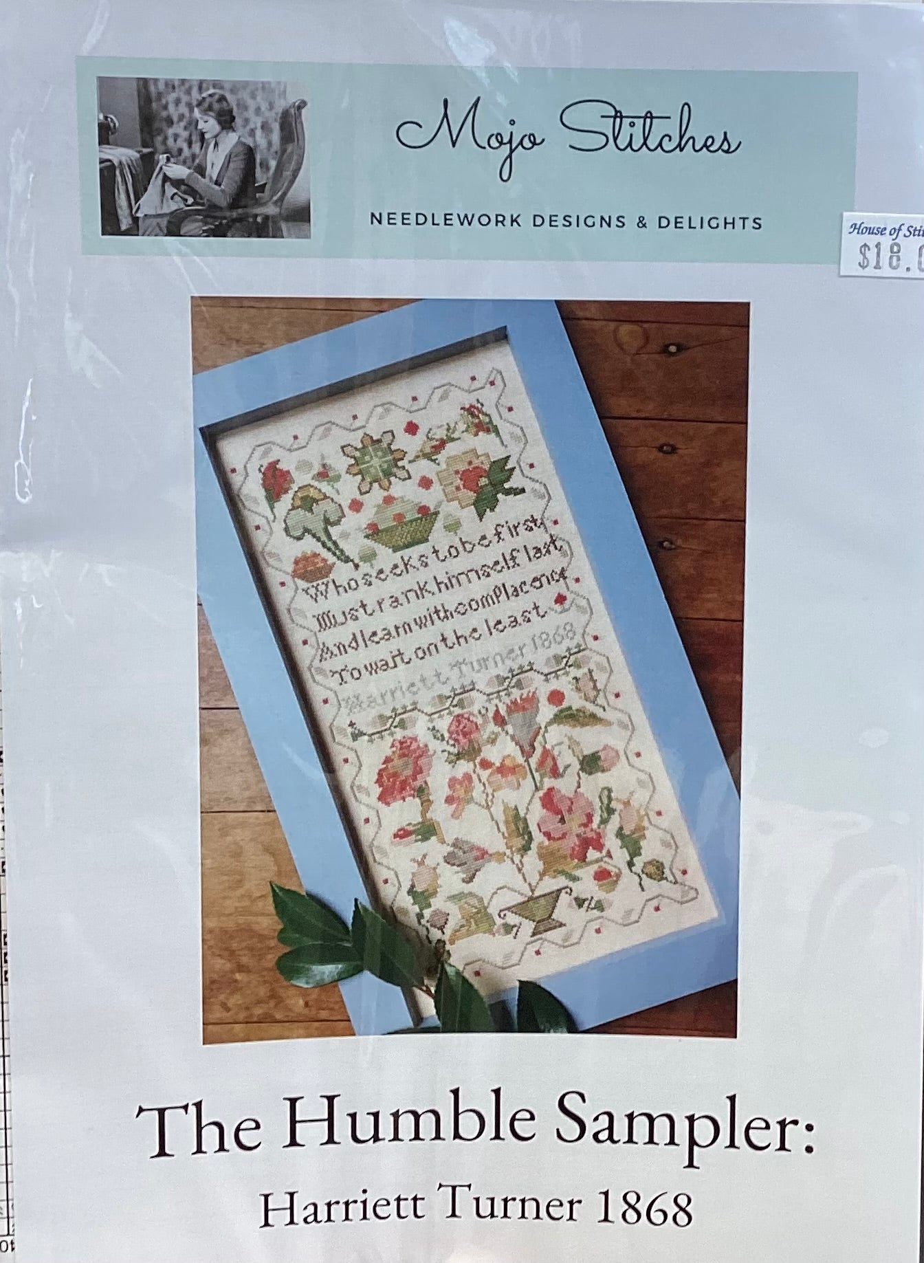 The Humble Sampler: Harriett Turner 1868 by Mojo Stitches