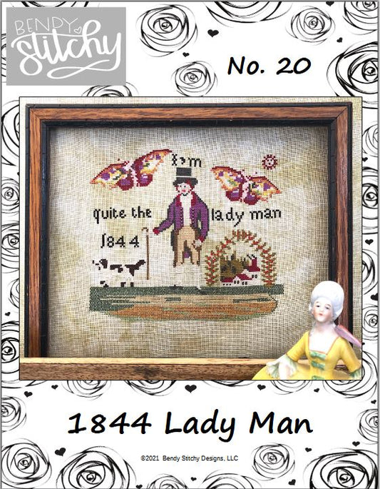 1844 Lady Man By Bendy Stitchy Designs