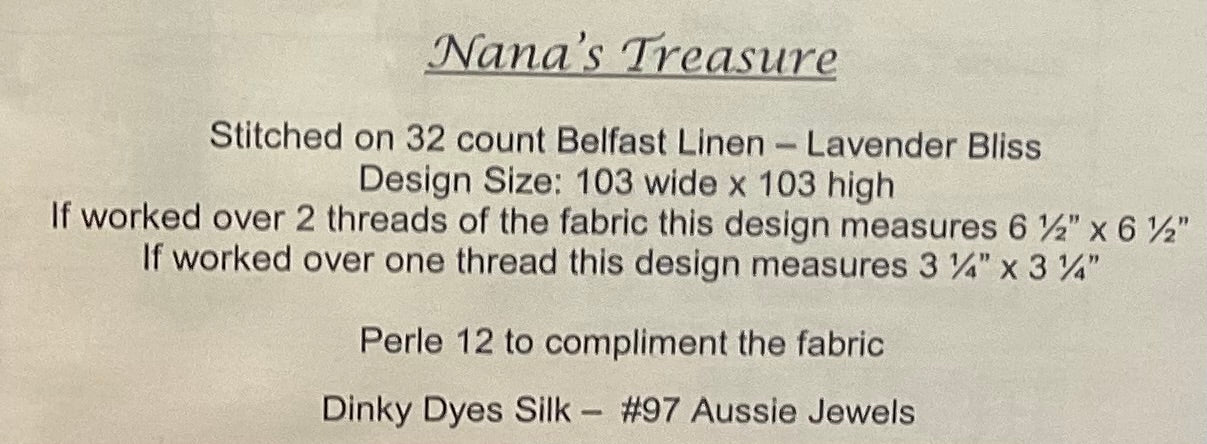 Nana’s Little Treasures by Heirloom Embroideries