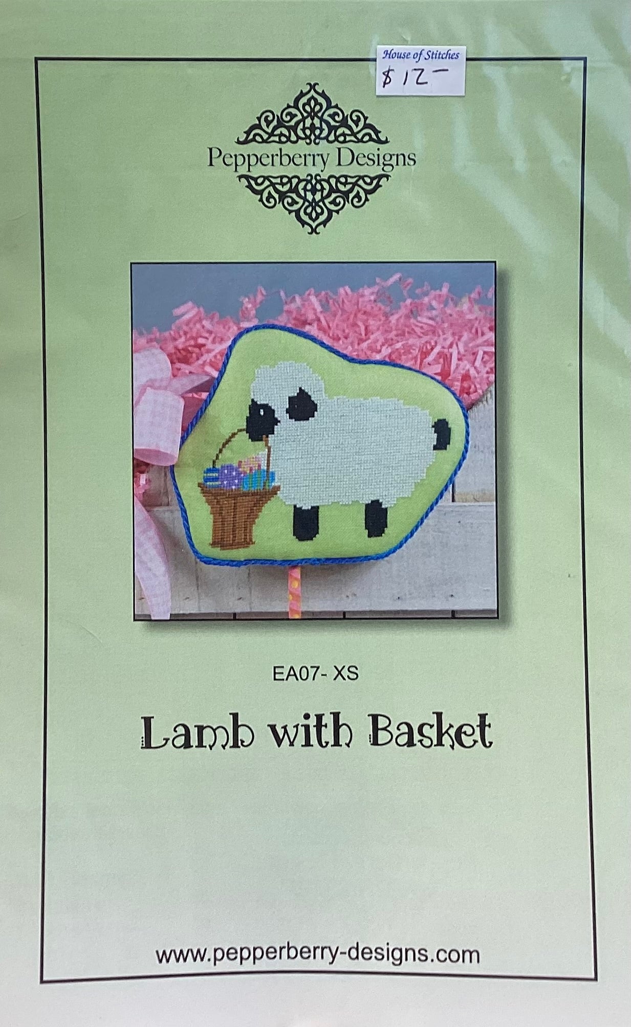 Lamb with Basket by Pepperberry Designs