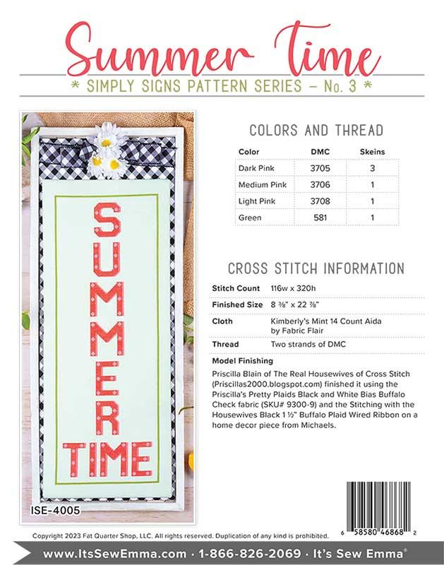 Summer Time by It’s Sew Emma Stitchery