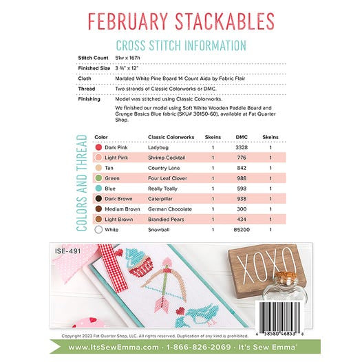 Stackables: February by It’s Sew Emma Stitchery