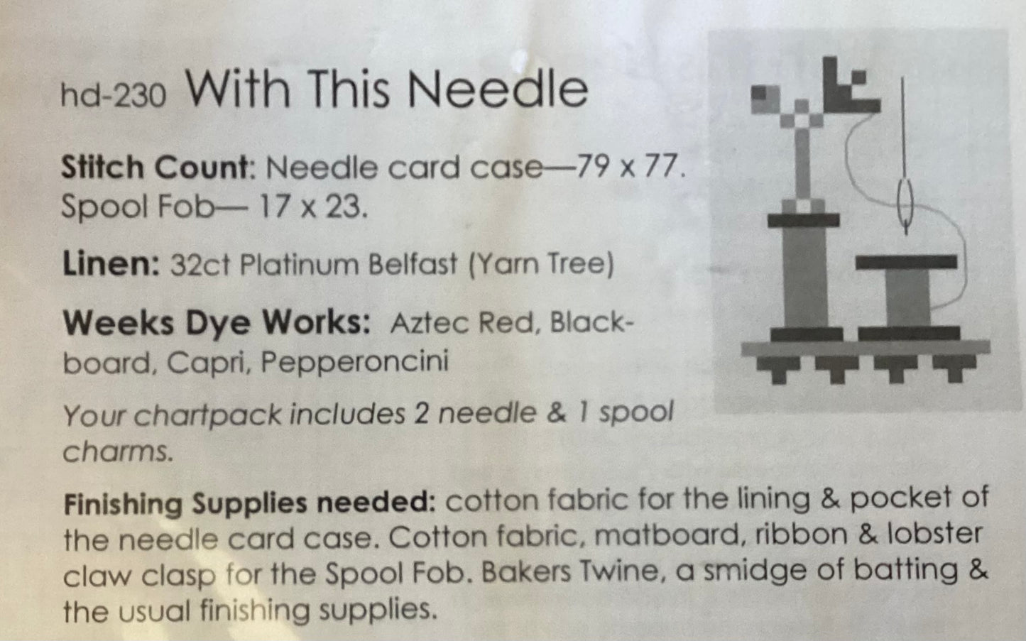 With This Needle I Thee Thread By Hands on Design