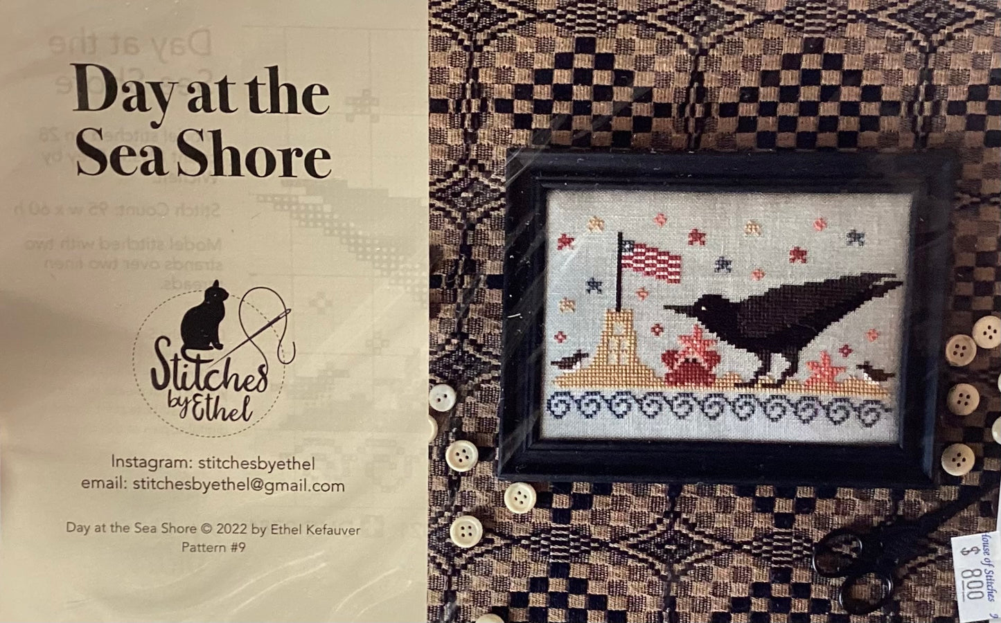 Day at the Sea Shore by Stitches by Ethel