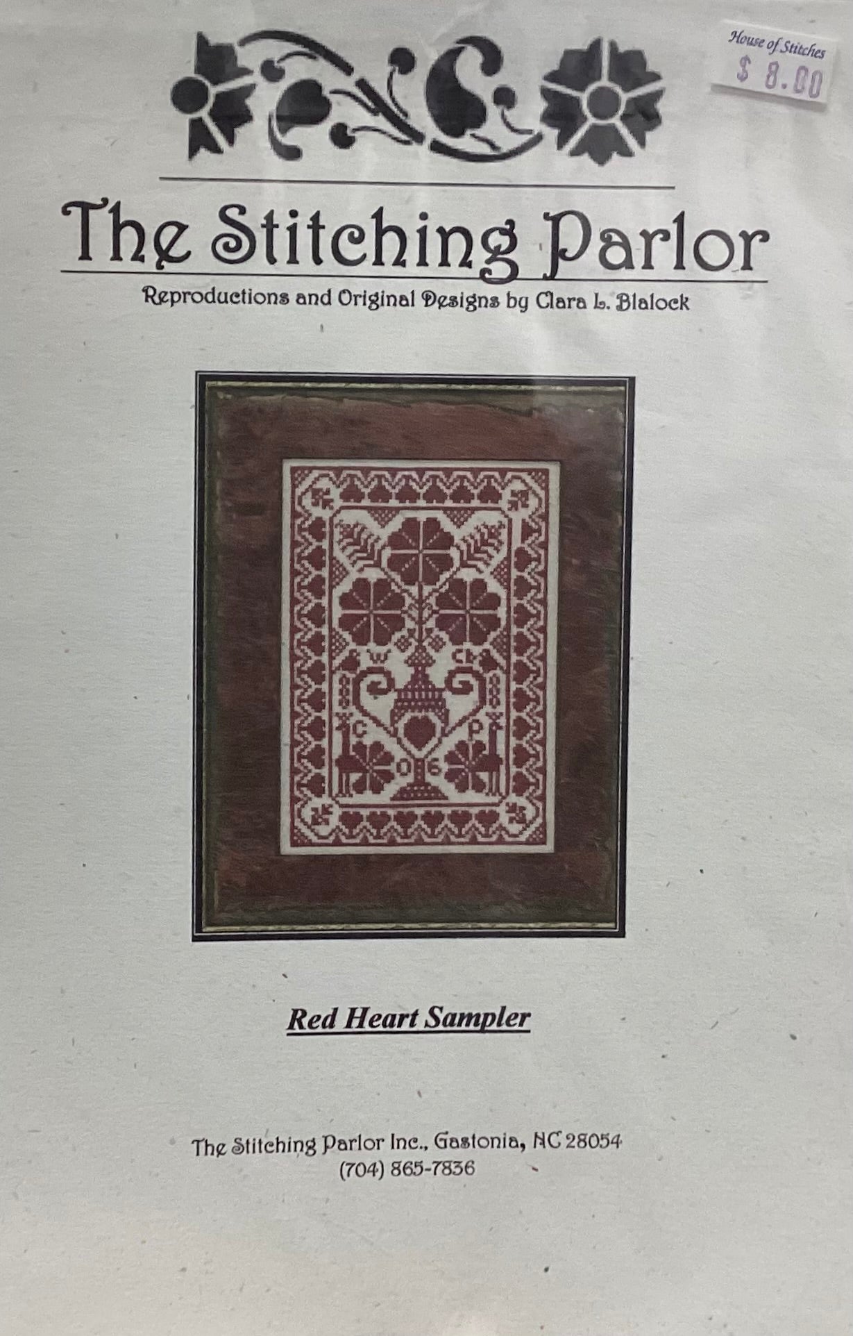 Red Heart Sampler by The Stitching Parlor