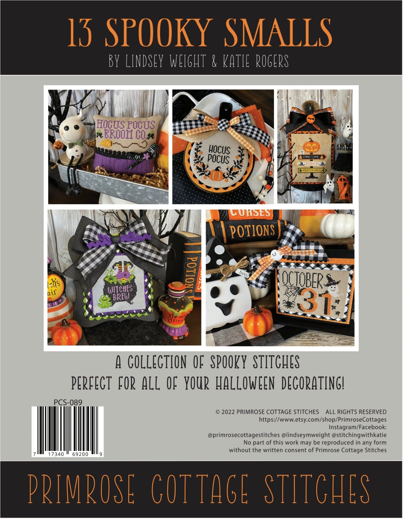 13 Spooky Smalls by Primrose Cottage Stitches