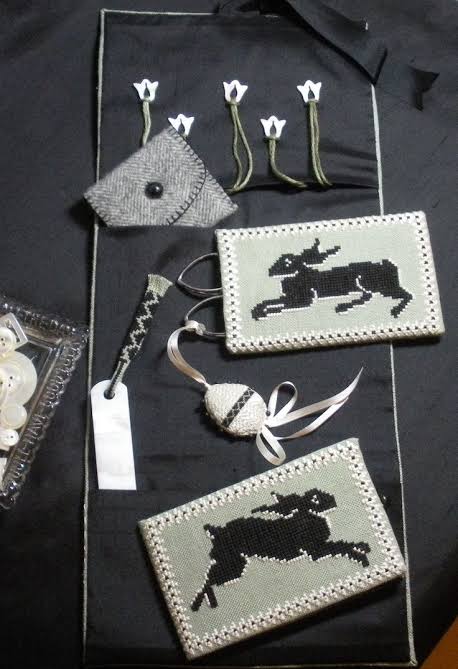 Hunny Bunny Sewing Roll and Accessories By Needlemade Designs