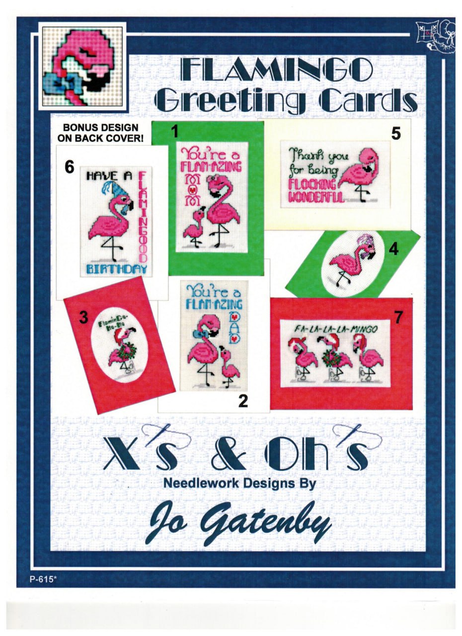 Flamingo Greeting Card by X’s & Oh’s