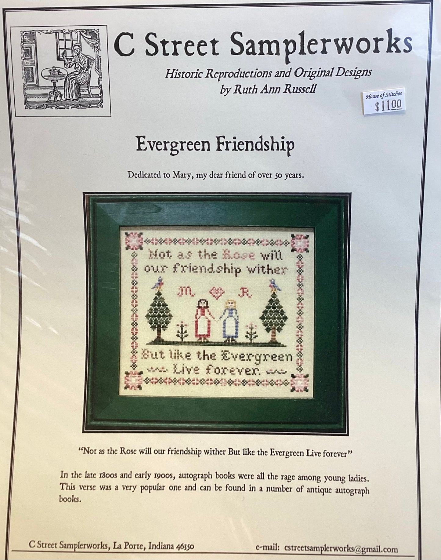 Evergreen Friendship by C Street Sampleworks