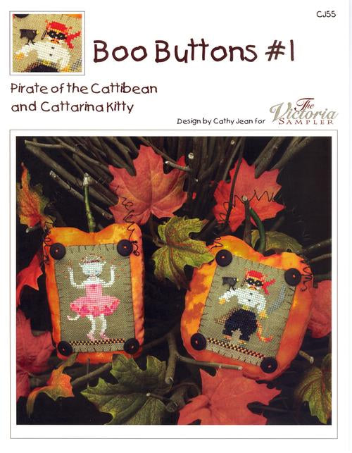 Boo Buttons #1 By The Victoria Sampler CJ55