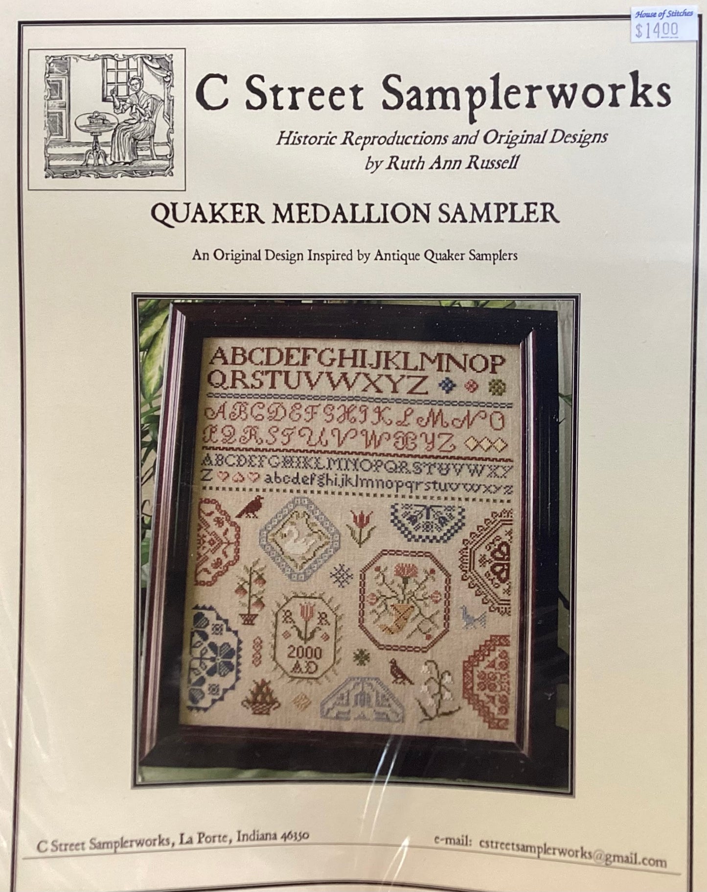 Quaker Medallion Sampler by C Street Sampleworks