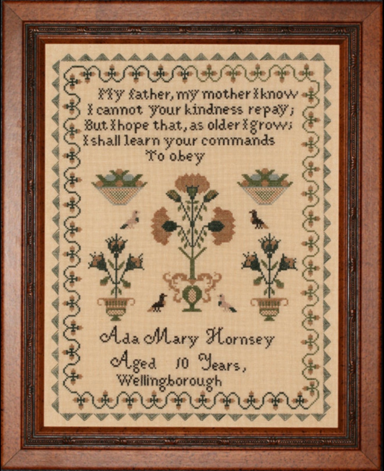 Ada Mary Hornsey, 1868 by With My Needle