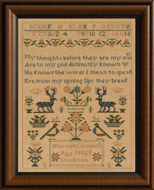 Hannah Cummins, 1828 by With My Needle