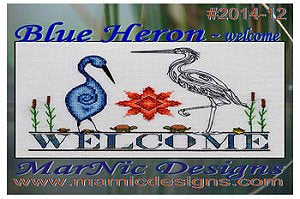 Blue Heron Welcome by MarNic Designs