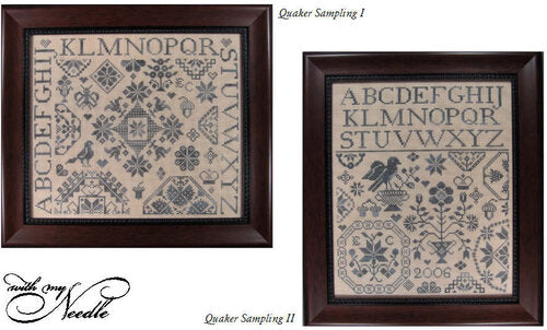 Quaker Samplings I and II by With My Needle