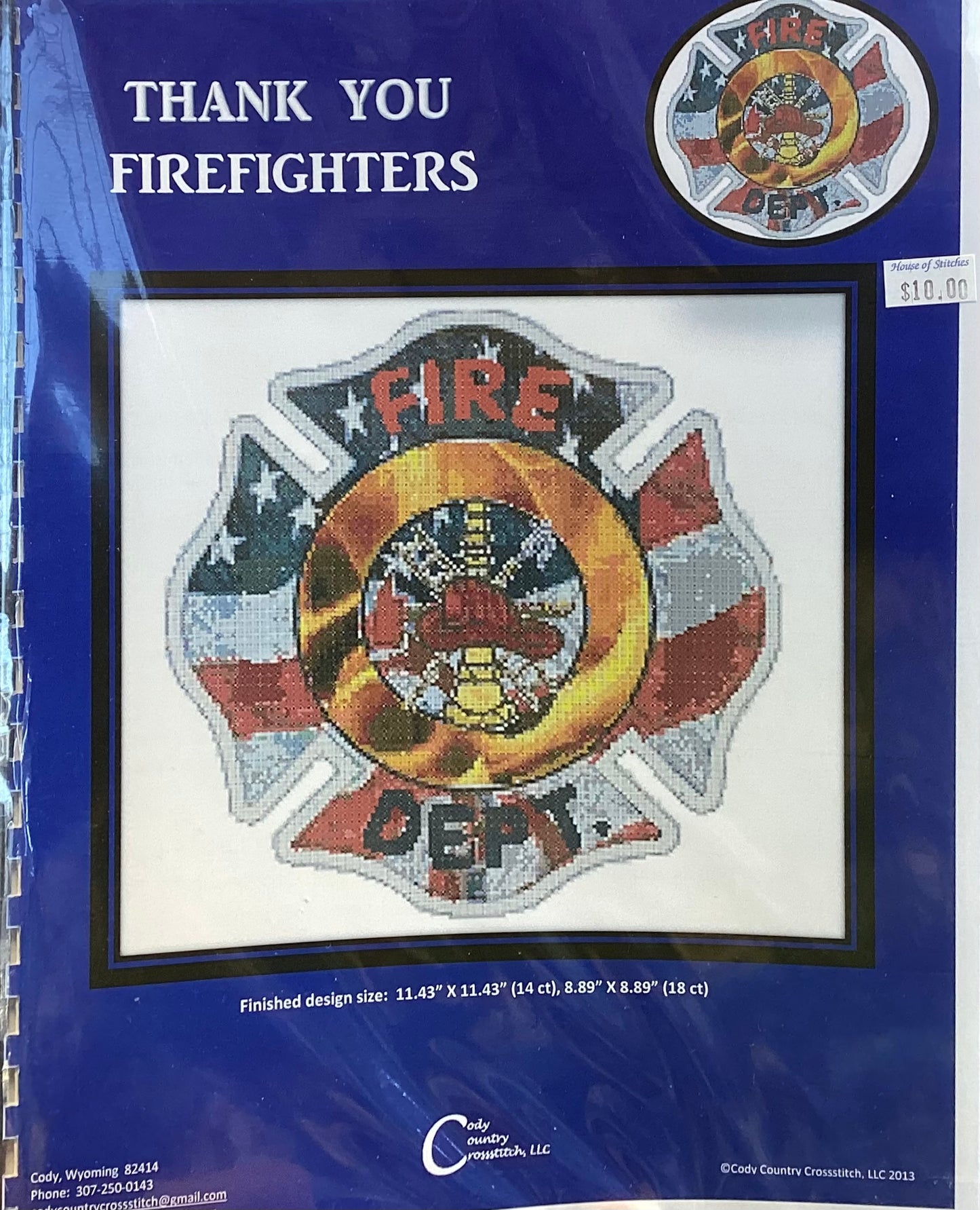Thank You Firefighters by Cody Country Crossstitch