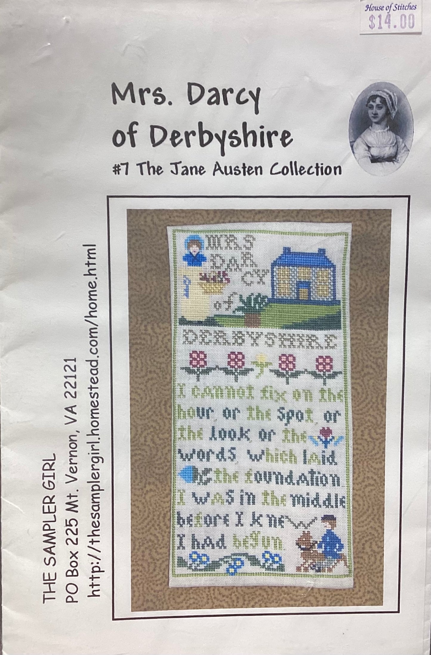 Mrs. Darcy of Derbyshire by The Sampler Girl