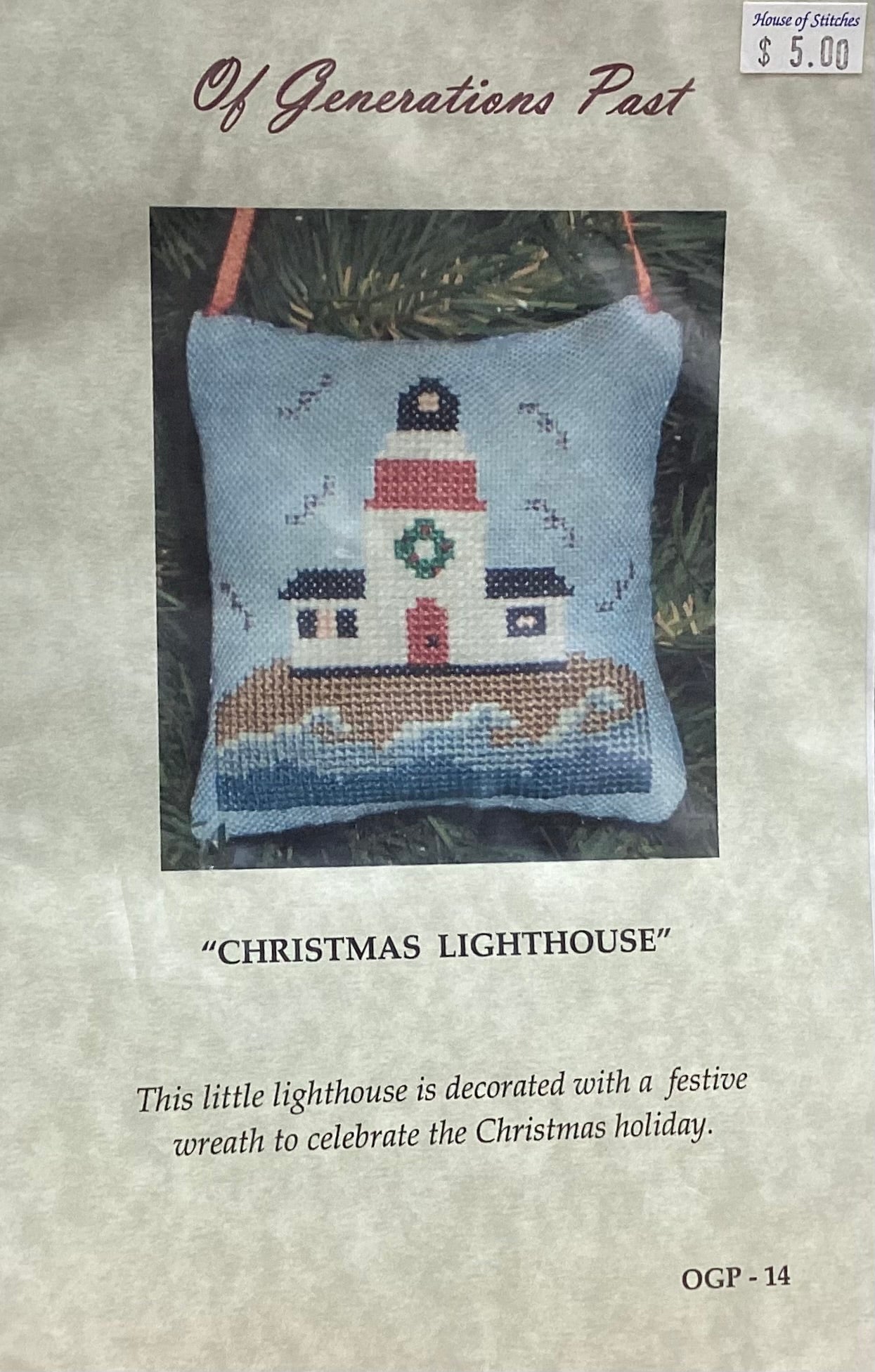 Christmas Lighthouse by Of Generations Past