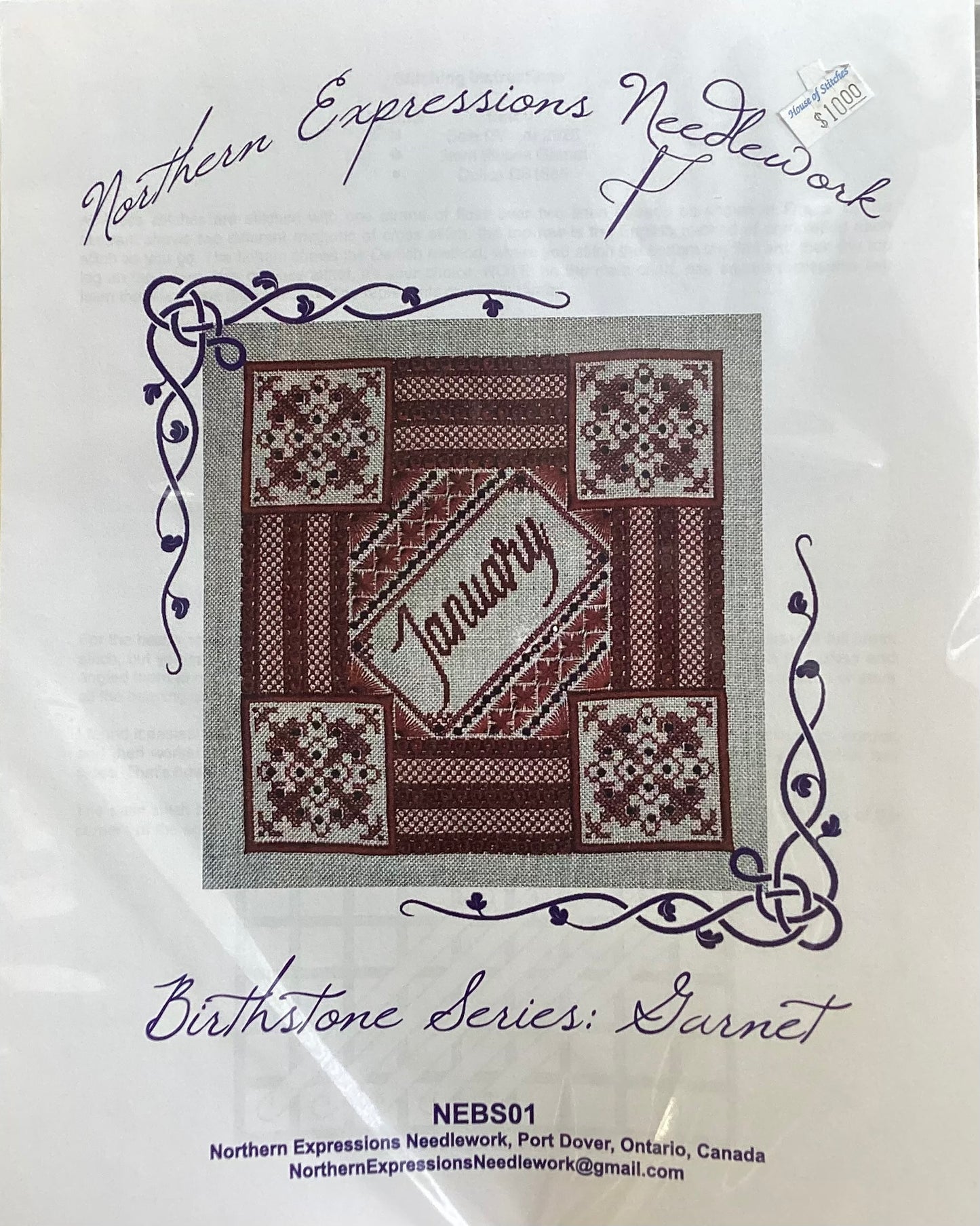Birthstone Series: Garnet by Northern Expressions Needlework