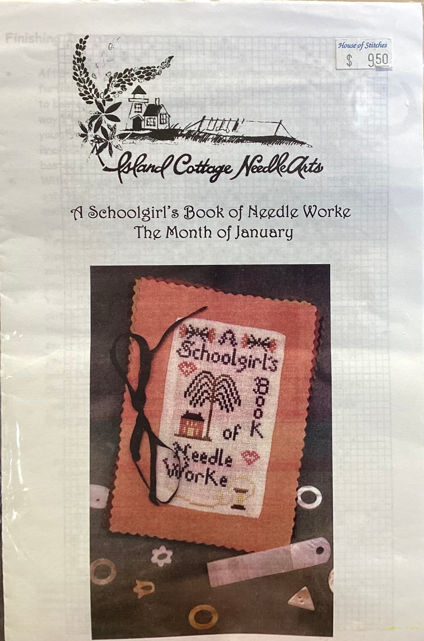 A Schoolgirl’s Book of Needle Worke- January by Island Cottage NeedleArts