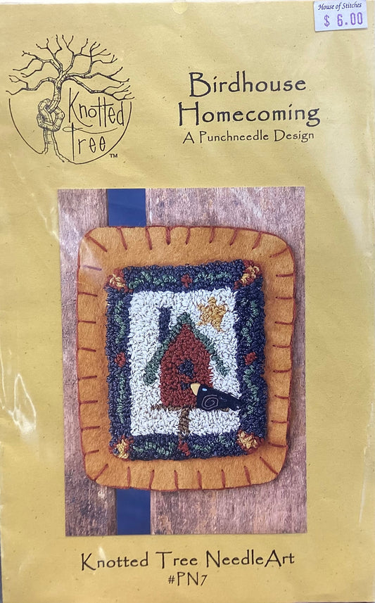 Birdhouse Homecoming by Knotted Tree NeedleArt