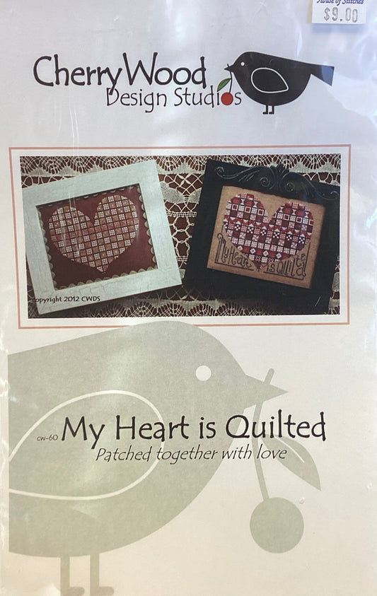 My Heart is Quilted by Cherry Wood Design Studio
