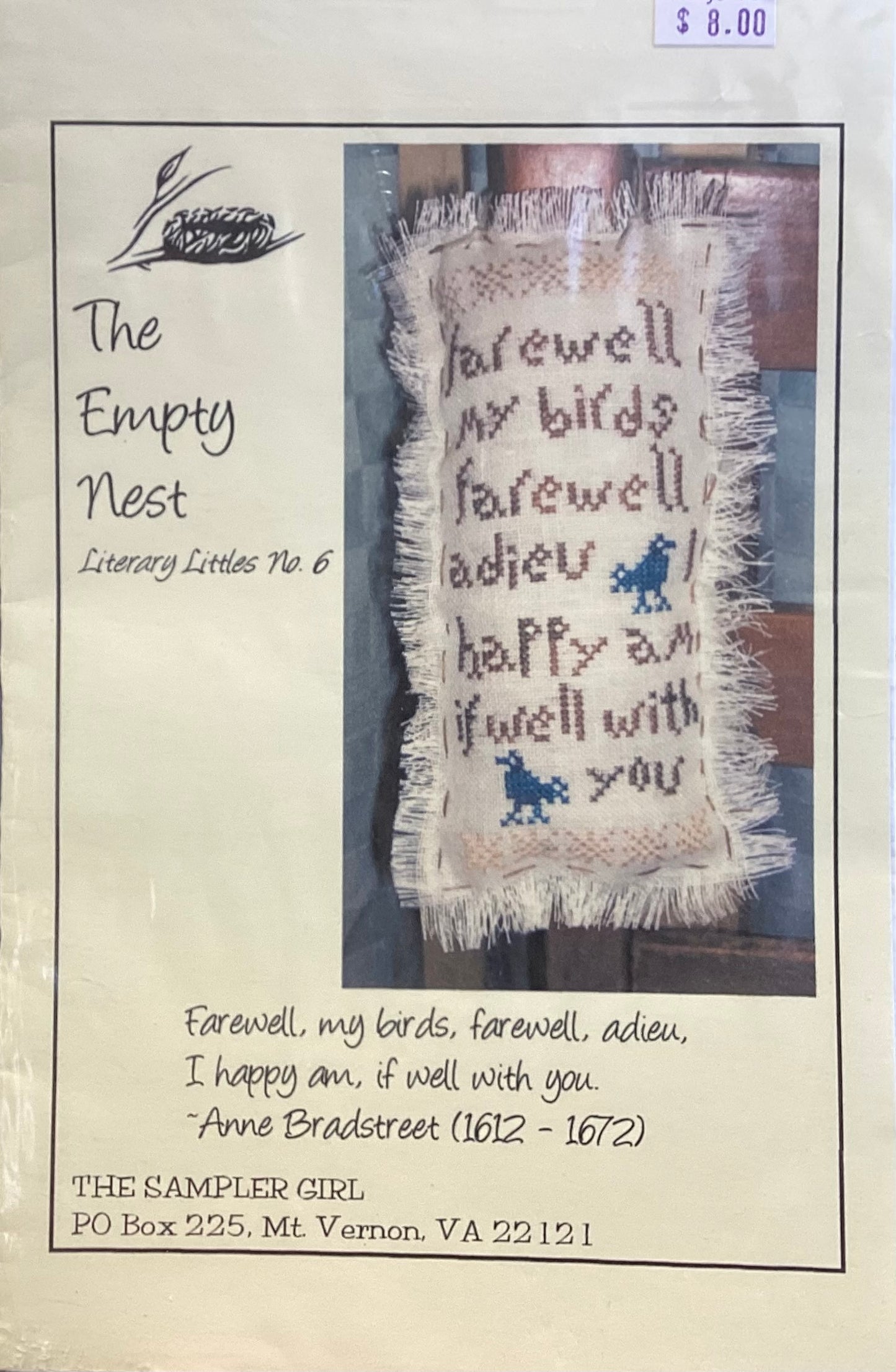 The Empty Nest by The Sampler Girl