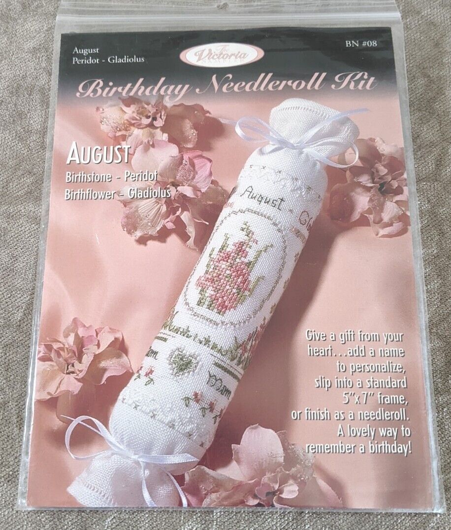 Birthday Needleroll Kit - August by The Victoria Sampler