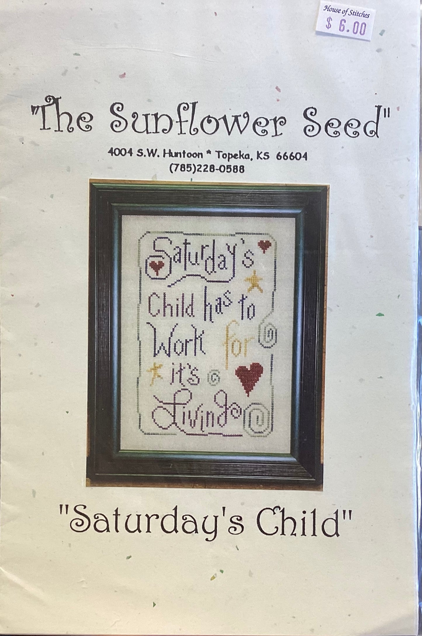 Saturday’s Child By The Sunflower Seed