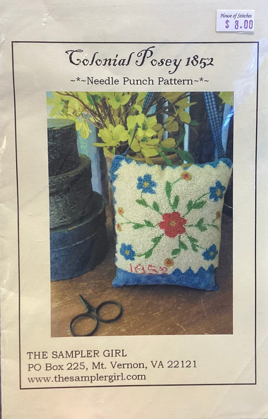 Colonial Posey 1852 by The Sampler Girl