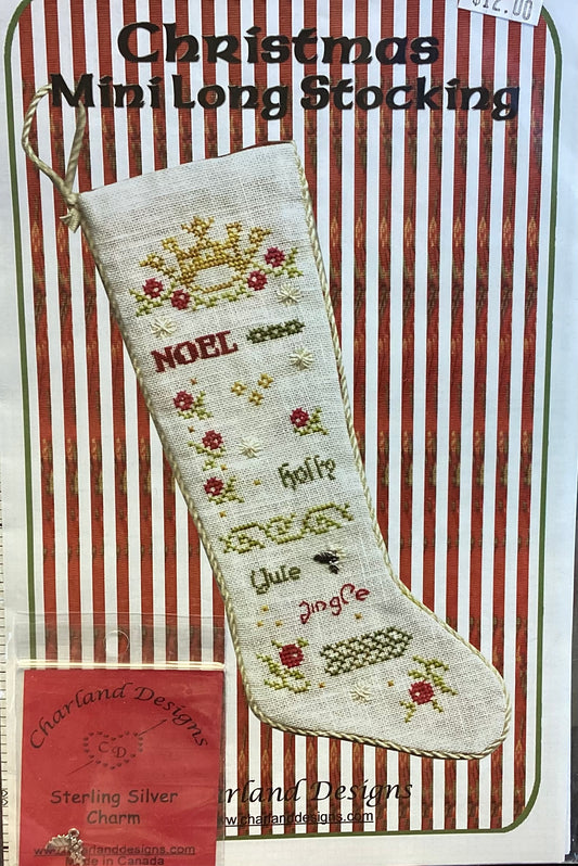 Christmas Mini Long Stocking by Charland Designs