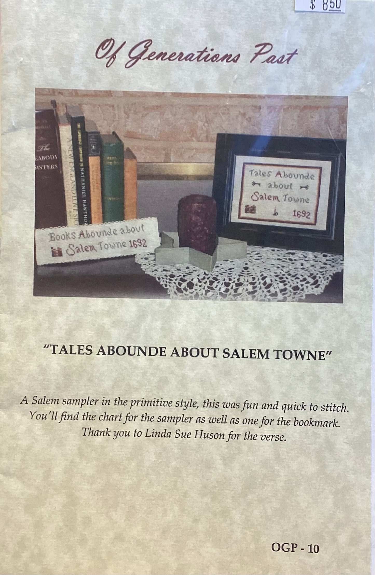 Tales Abounde About Salem Towne by Of Generations Past