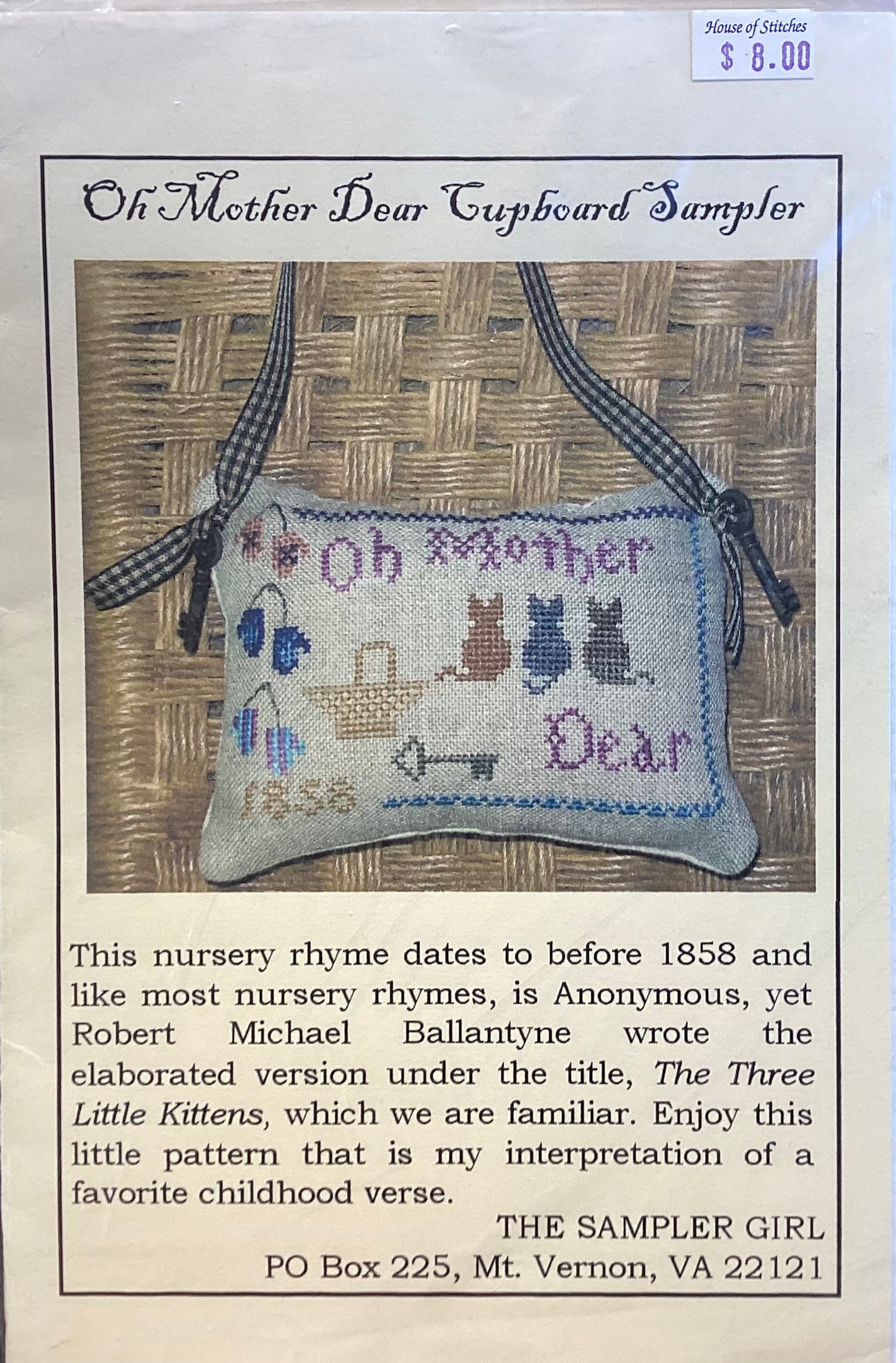 Oh Mother Dear Cupboard Sampler by The Sampler Girl
