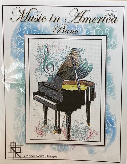 Music in America: Piano by Ronnie Rowe Designs