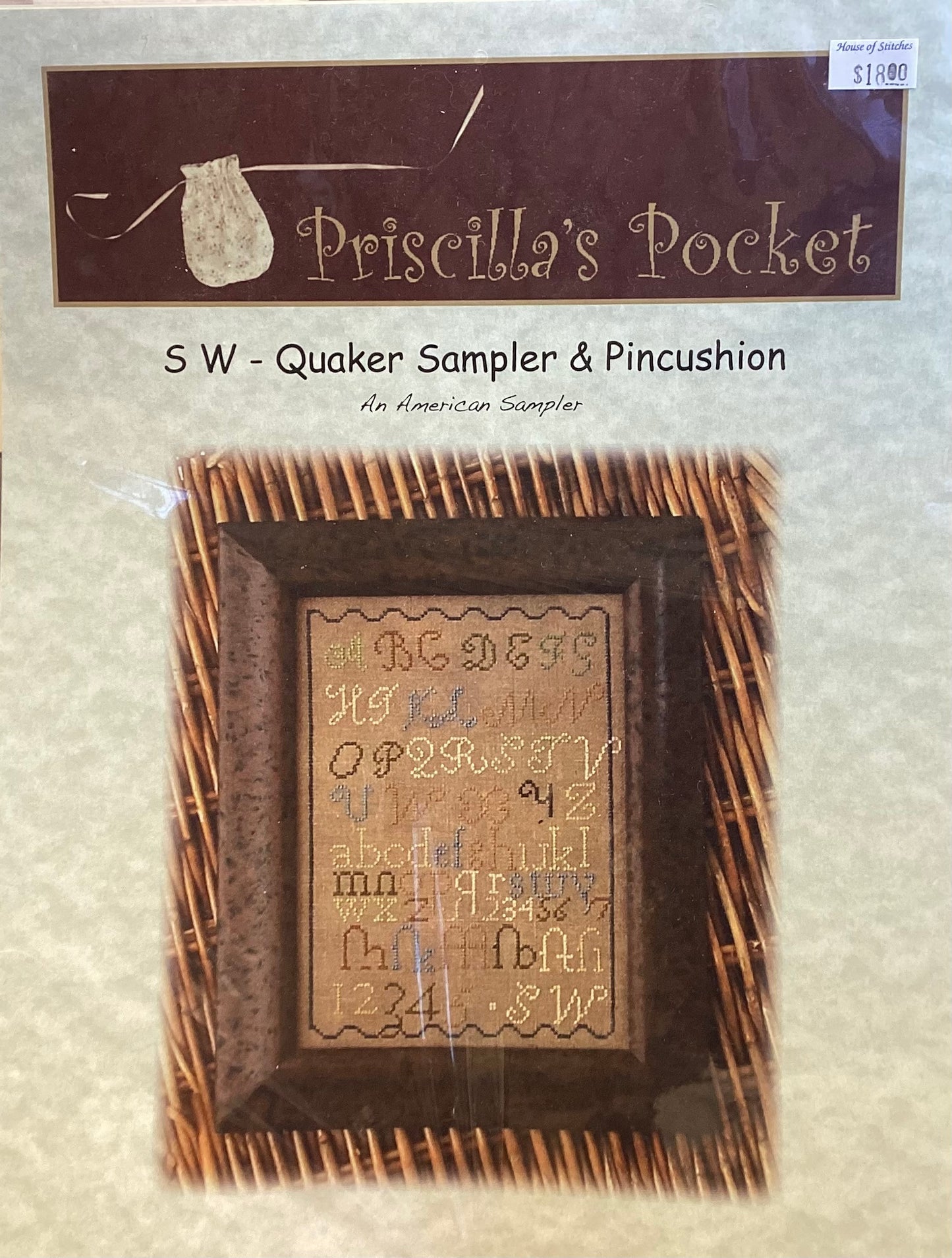 SW-Quaker Sampler & Pincushion by Priscilla’s Pocket