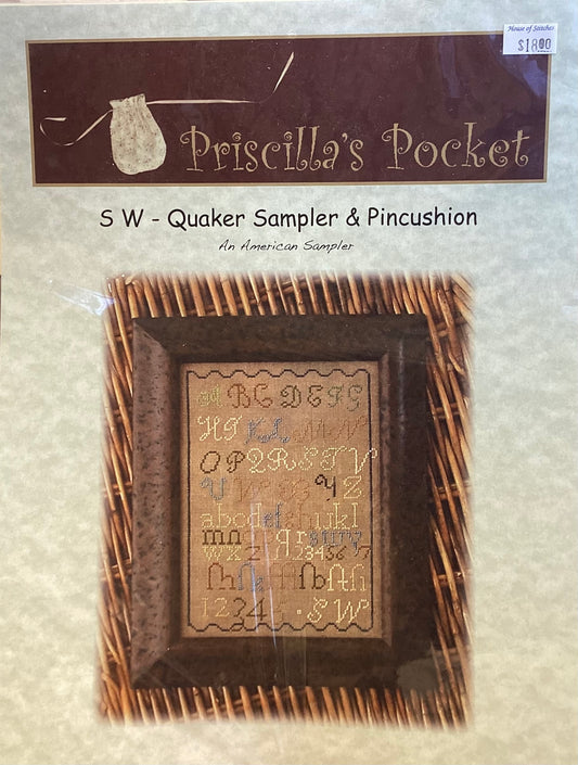 SW-Quaker Sampler & Pincushion by Priscilla’s Pocket