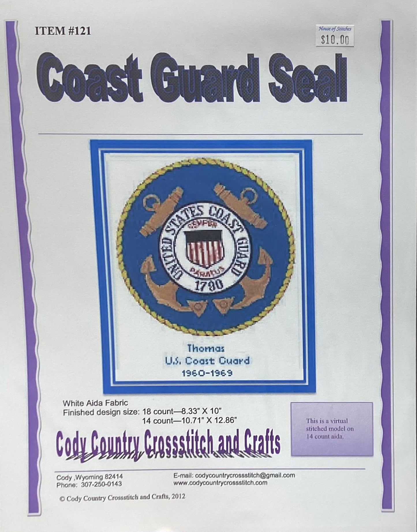 Coast Guard Seal by Cody Country Crossstitch and Crafts